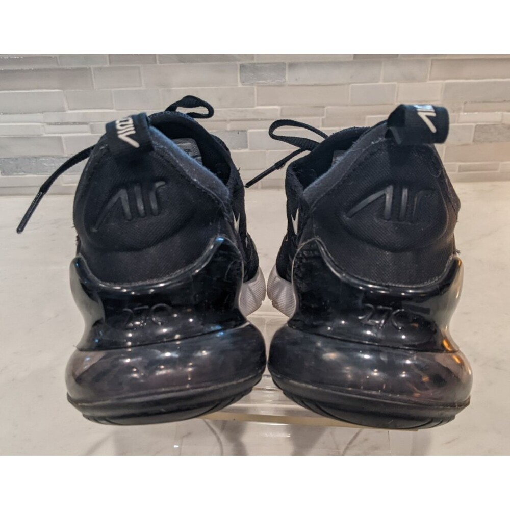 Wmn's NIKE Air Max 270 Black/White Breathable Mesh Lightweight Running Shoe 7.5 - Picture 7 of 14
